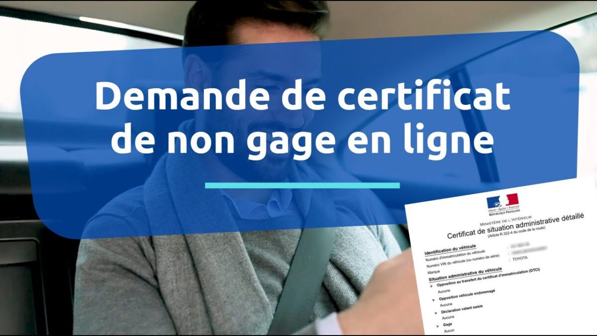 obtenez votre certificat non gage gratuitement en format pdf. simplifiez vos démarches administratives et assurez-vous que votre véhicule est exempt de gage. téléchargez-le facilement et rapidement !