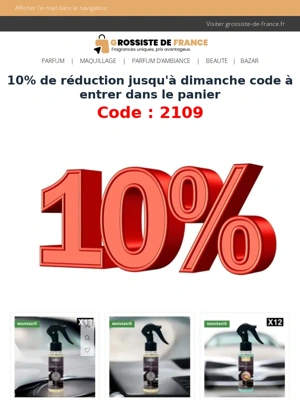 découvrez nos codes promo exclusifs pour les grossistes en auto. profitez de réductions exceptionnelles sur une large gamme de pièces et accessoires automobiles. ne manquez pas l'occasion d'économiser sur vos achats en gros dès aujourd'hui!